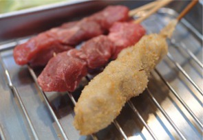 Their kushikatsu is crispy and juicy with a light taste. Once you have one bite you can’t stop!